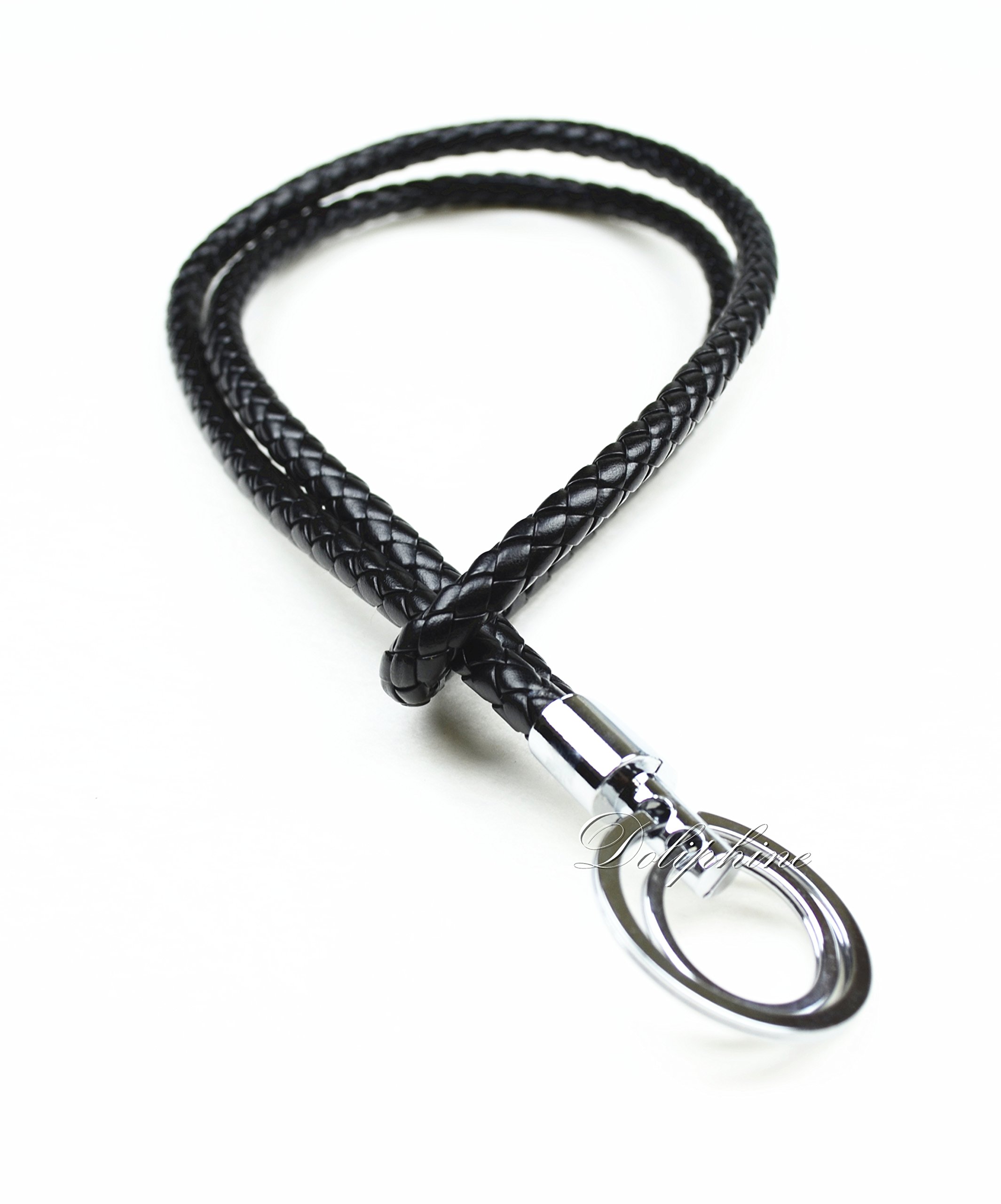 Amazon.com: Multi Color Braided PU Leather Lanyard with Double